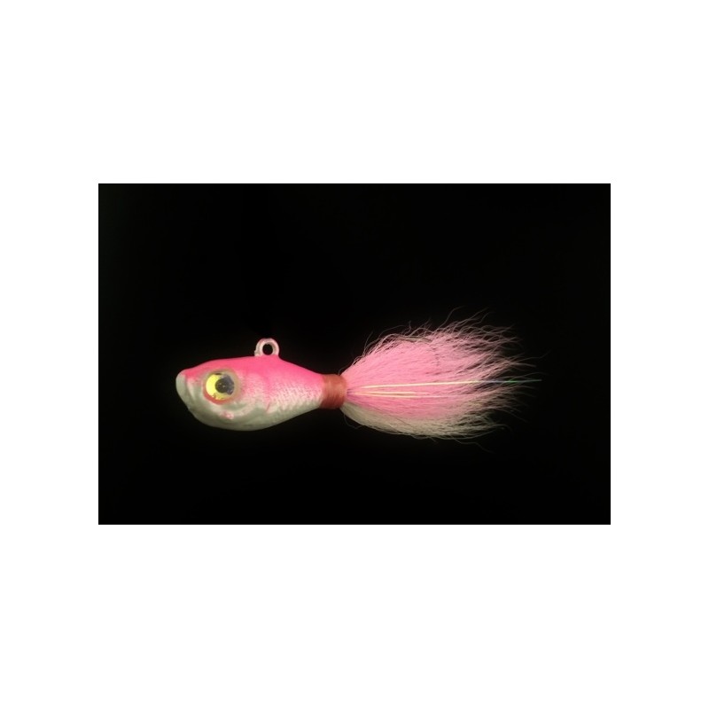  10 Ultra Minnow Jig Heads Striped Bass Fluke Redfish Ultra  Lure - White/Pink (1oz) : Sports & Outdoors